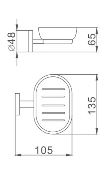 Мыльница Haiba HB8702 черная