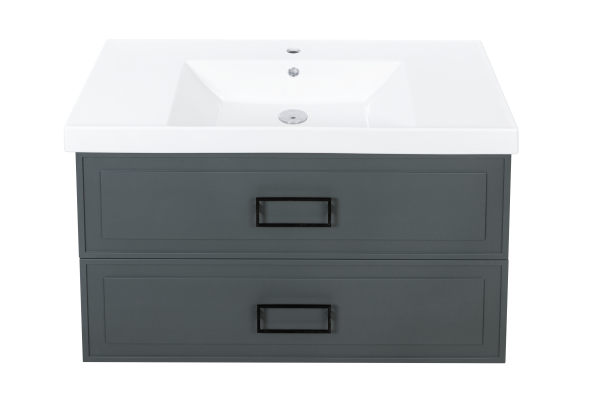 Тумба под раковину LaFenice Cubo FNC-01-CUB-G-100-2 100 см серая матовая