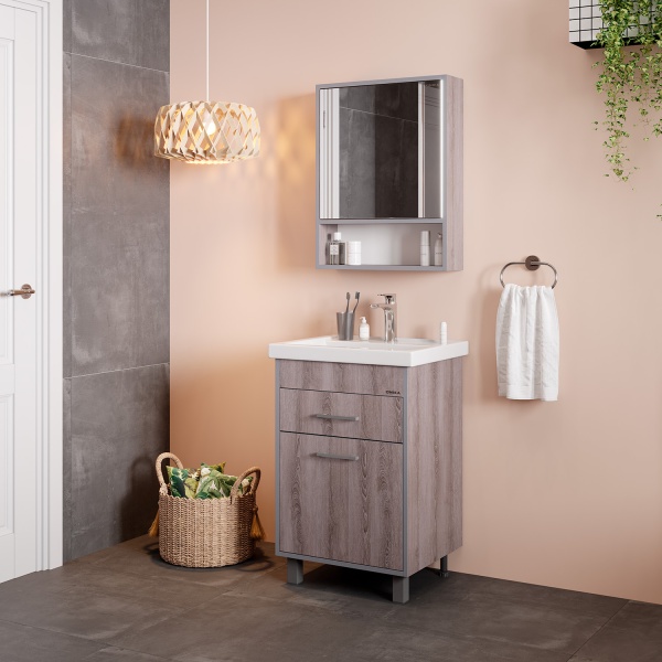 Тумба под раковину Onika Натали 105016 45 см ясень таормина (раковина Como 50, Фостер 50)