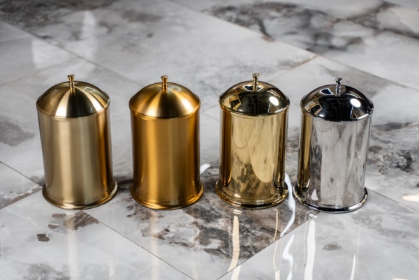 Ведро для мусора Boheme 10915-MG золото-матовый