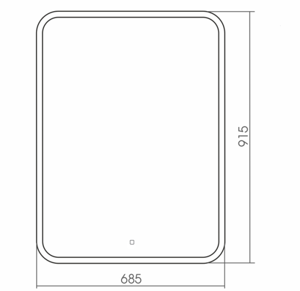 Зеркало Silver Mirrors Стив 70x90 ФР-00001480 с подсветкой и сенсором