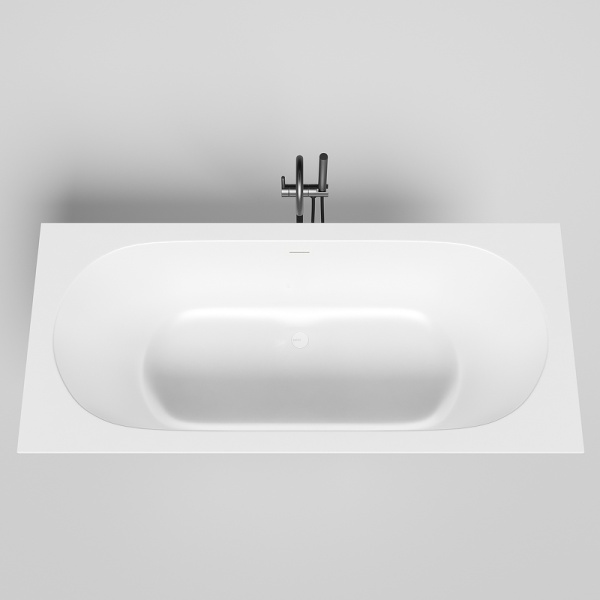 Ванна из литьевого камня Salini Ornella Axis Kit 190x90 103512G белая глянцевая встраиваемая
