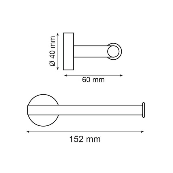 Держатель для туалетной бумаги Webert Rimini RI500801010 золото глянцевый