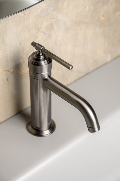 Встраиваемый смеситель для раковины Boheme Eterna 175-GM графит