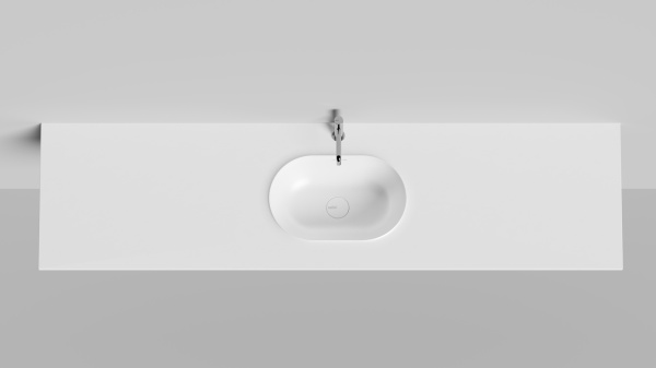 Подвесная раковина Salini Onda Edge Oval 14022041MN 40 см белая матовая