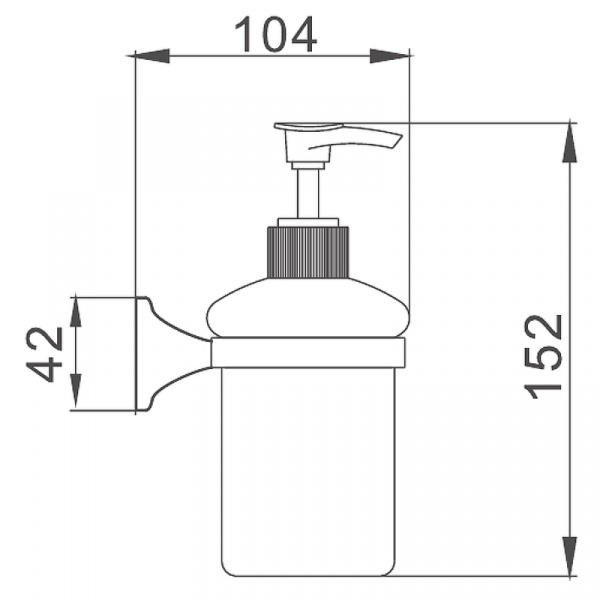 Дозатор для мыла Haiba HB8527 хром