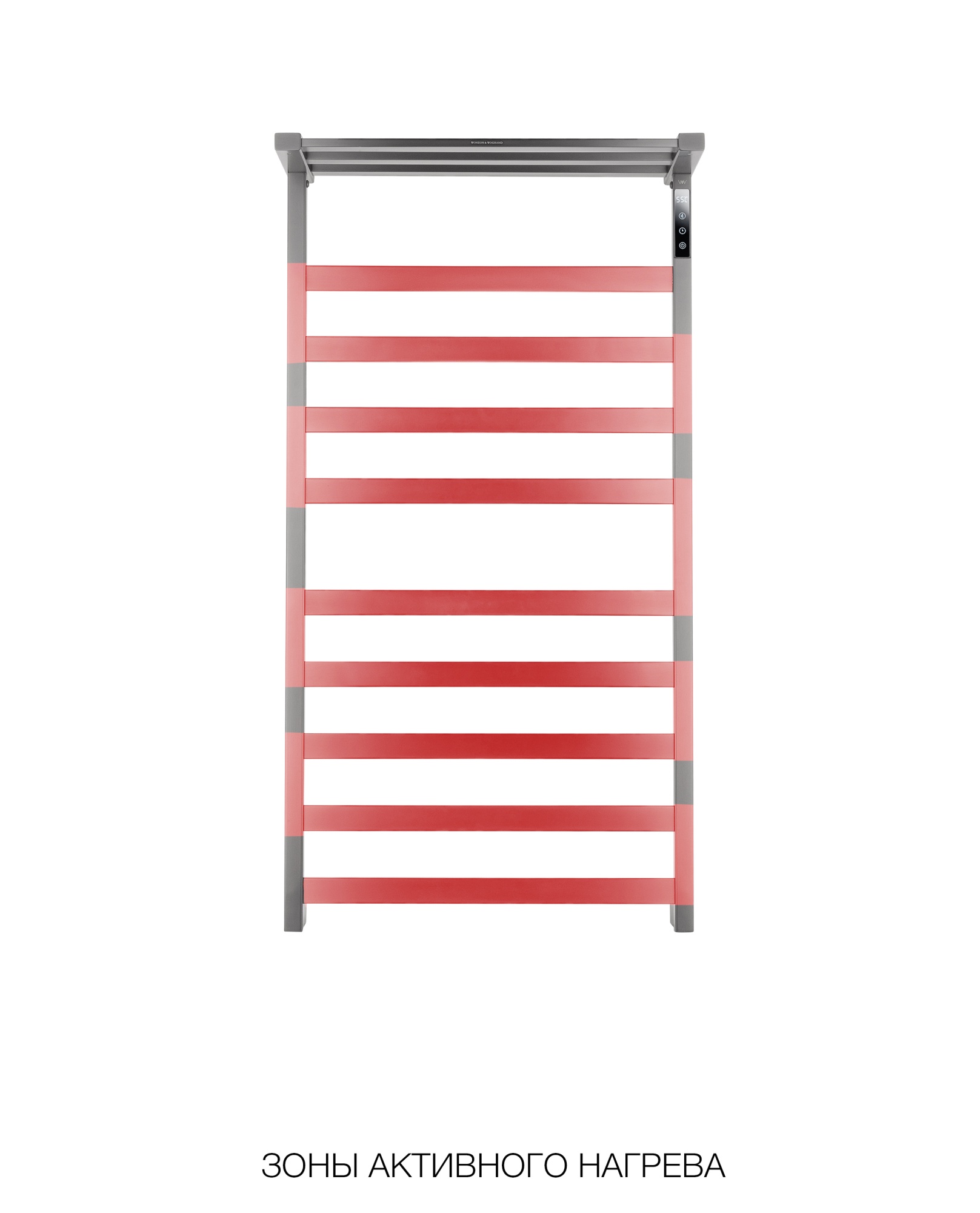 Полотенцесушитель электрический Wonzon & Woghand Frankfurt WW-A1029-MB черный матовый