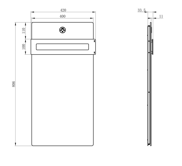 Полотенцесушитель электрический Wonzon & Woghand Stuttgart WW-A501-GM темный графит брашированный