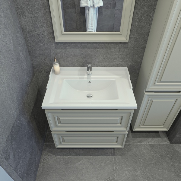 Тумба с раковиной Caprigo Ponza 13520-030.000.00.20 70 см серая