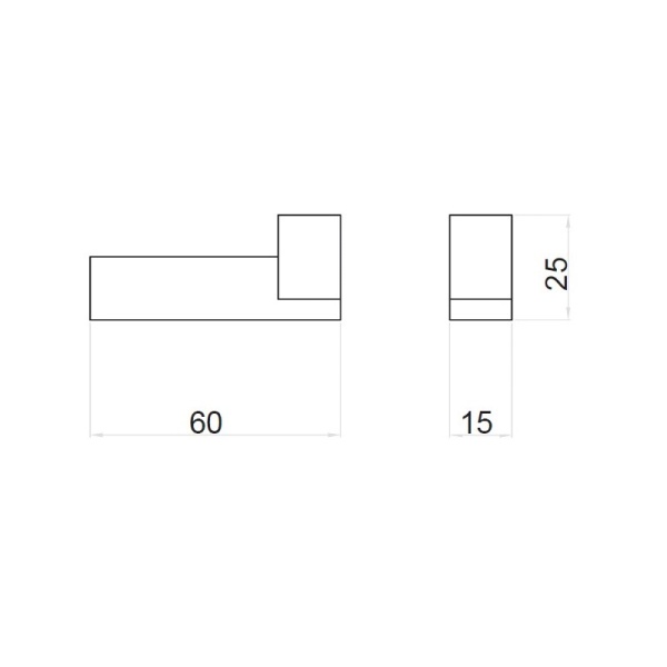 Крючок Webert Pegaso PE500401015 хром глянцевый