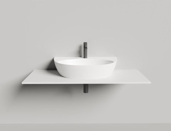 Накладная раковина Salini Alda Wall 03 140323M 45 см белая матовая