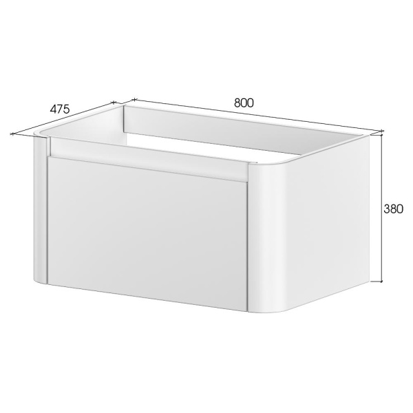 Тумба под раковину Armadi Art Voi Stonefinish 782-080-SF-SG 80 см stone grey подвесная