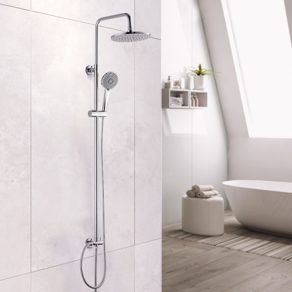 Душевая стойка со смесителем Voda Drop VST1000-1 хром глянцевая