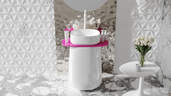 Раковина напольная Salini Oriente Totem 1303101MF 50 см цветной - любой RAL матовая