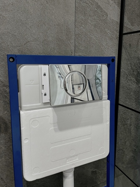 Инсталляция Sapbox 108C.500.01.807SS-CH для унитаза с кнопкой смыва хром глянцевый