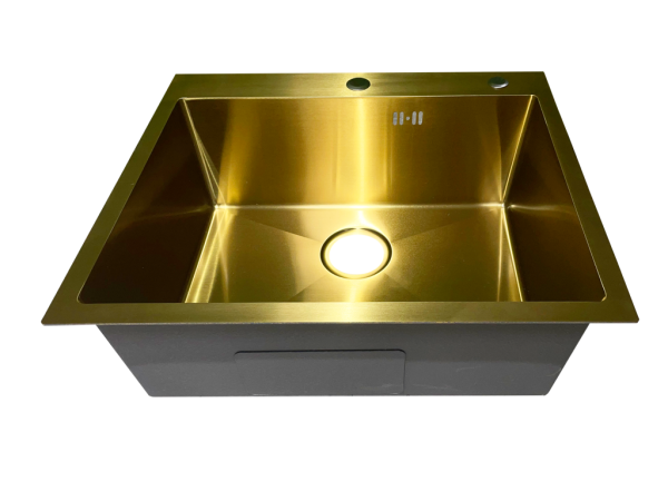 Мойка из нержавеющей стали Santegro 60 см STR6050GD золото