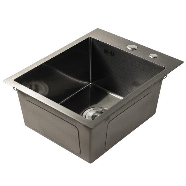 Мойка из нержавеющей стали Santegro 40 см STR4050BL графит