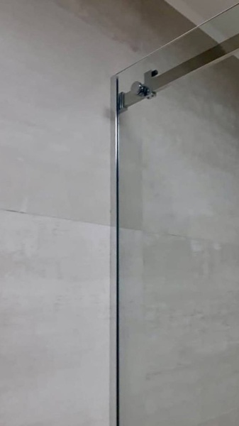 Душевая дверь ADS Sancors WTW 110x195 501WTW.110C.195BL.08 профиль черный