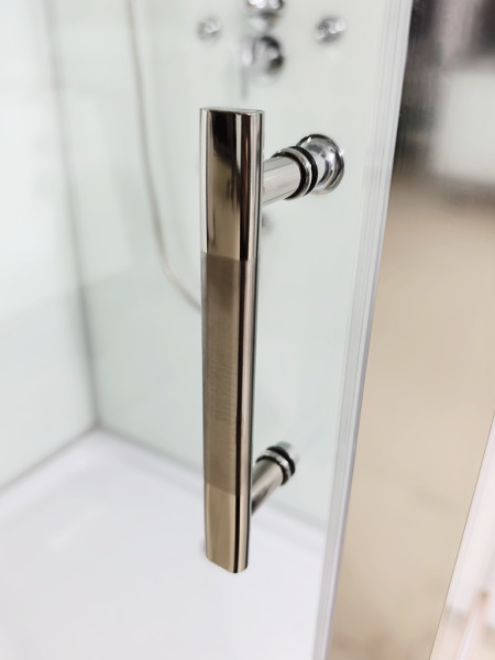 Душевая кабина с гидромассажем Sapbox 120x90 SBА020-120-02-WTR-CH профиль хром, стекло прозрачное