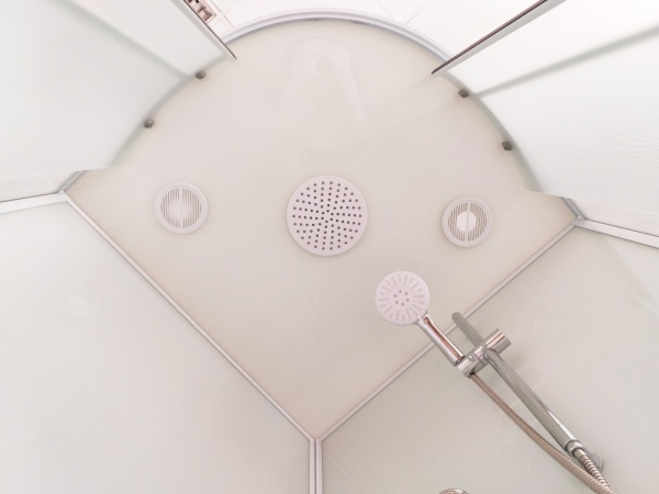 Душевая кабина Sapbox 110x80 SB1100L-110-02-WTR-W профиль белый, стекло прозрачное