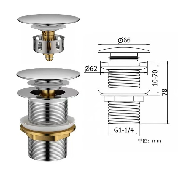 Раковина подвесная Sapbox SB-RW060M068 60 см белая матовая