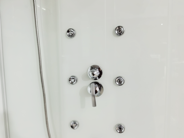 Душевая кабина с гидромассажем Sapbox 120x90 SBА020-120-02-WTR-CH профиль хром, стекло прозрачное