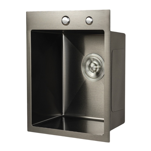 Мойка из нержавеющей стали Santegro 40 см STR4050BL графит