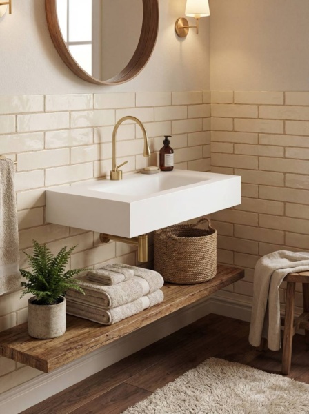 Раковина подвесная Sapbox SB-RW080M068 80 см белая матовая