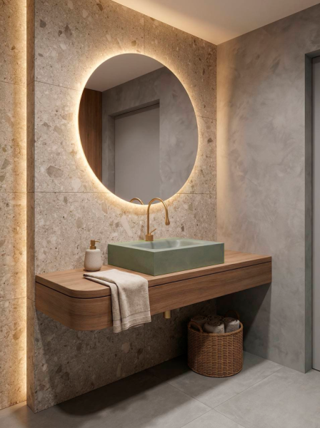 Раковина подвесная Sapbox SB-RW060M034 60 см олива