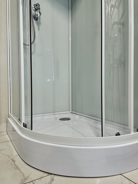 Душевая кабина Sapbox 110x80 SB1100L-110-02-WTR-W профиль белый, стекло прозрачное