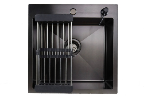 Мойка из нержавеющей стали Santegro 50 см STR5050BL графит